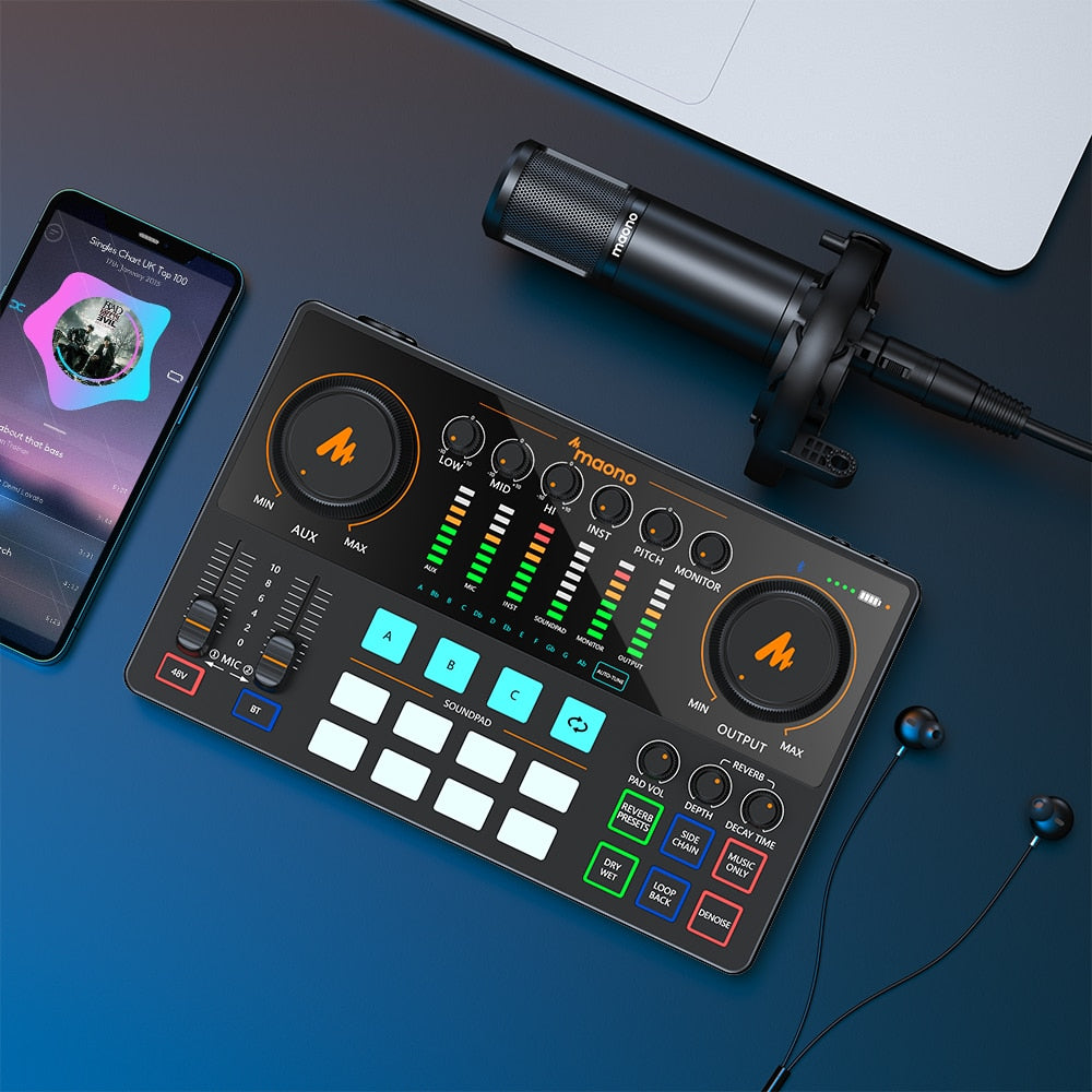 Maonocaster AME2A | Microphone XLR | Podcasting | DJ | Streaming Live | Compatibilité PC Win Mac