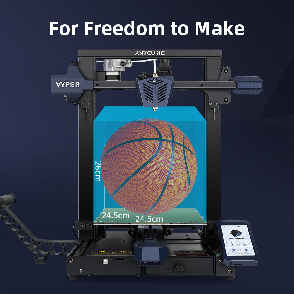 Imprimante 3D VYPER (ANYCUBIC) | Impression 3D FDM | Bowden | PLA / ABS / PETG & TPU / Bois