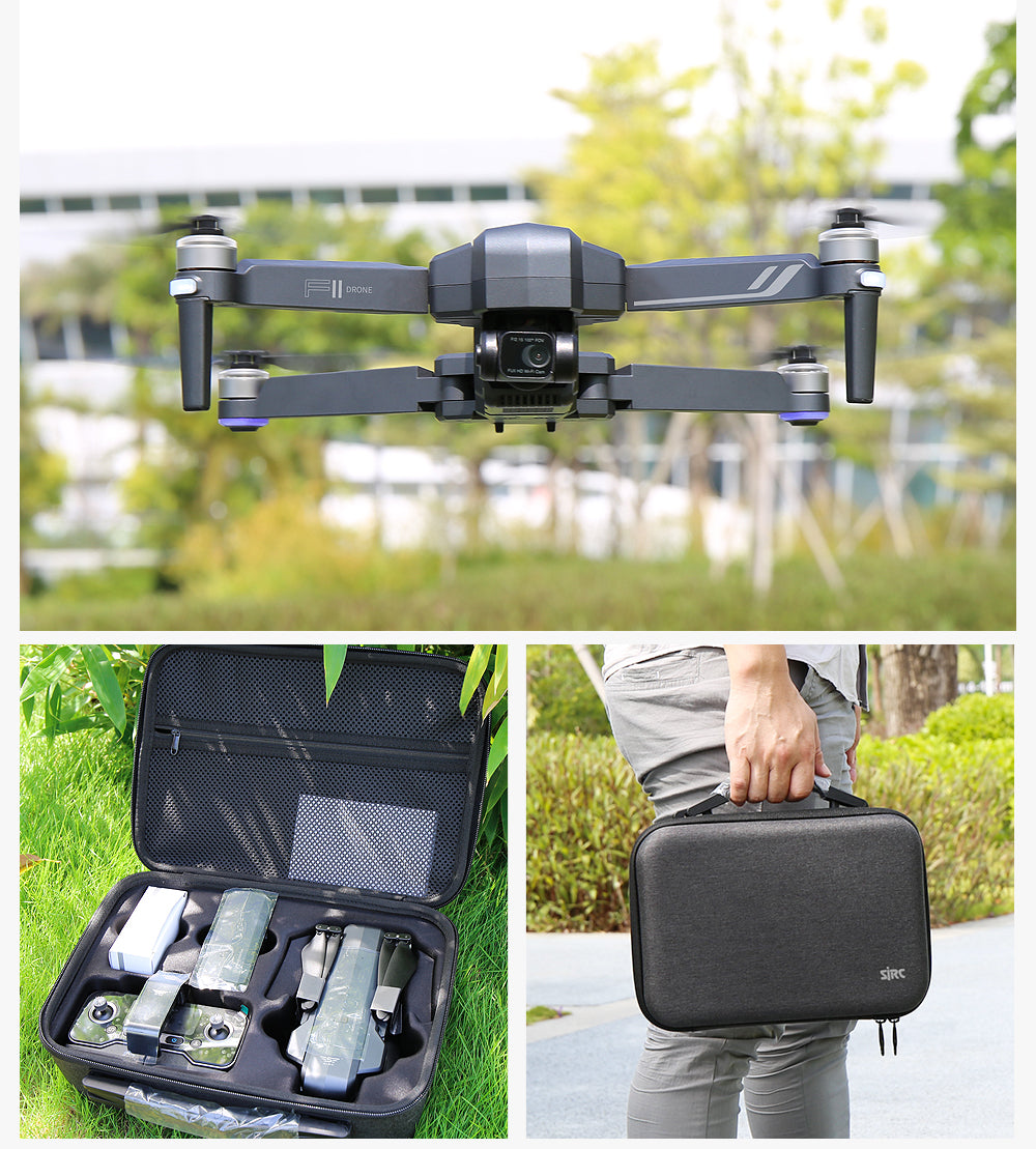 Drone F11S 4K GPS Pro de SJRC | Anti-secousses EIS 2-Axes | Camera WiFi 3Km | Quadcopter RC à Moteur sans Balai