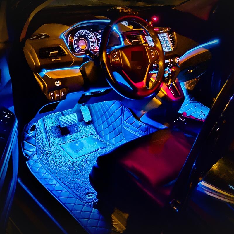 LED décoratives Voitures | 8 Couleurs | USB ou Allume Cigare | Télécommande ou APP