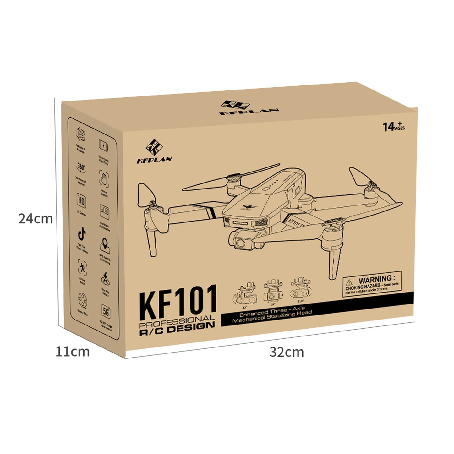 Drone Professionnel KF101 MAX GPS | Stabilisation EIS 3-Axes | Camera 4K HD 5G WiFi