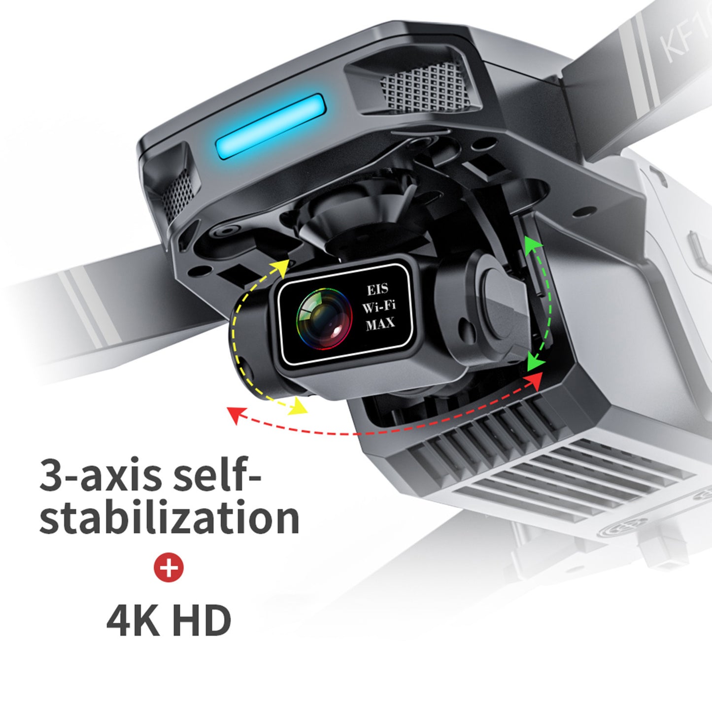 Drone Professionnel KF101 MAX GPS | Stabilisation EIS 3-Axes | Camera 4K HD 5G WiFi