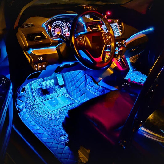 LED décoratives Voitures | 8 Couleurs | USB ou Allume Cigare | Télécommande ou APP