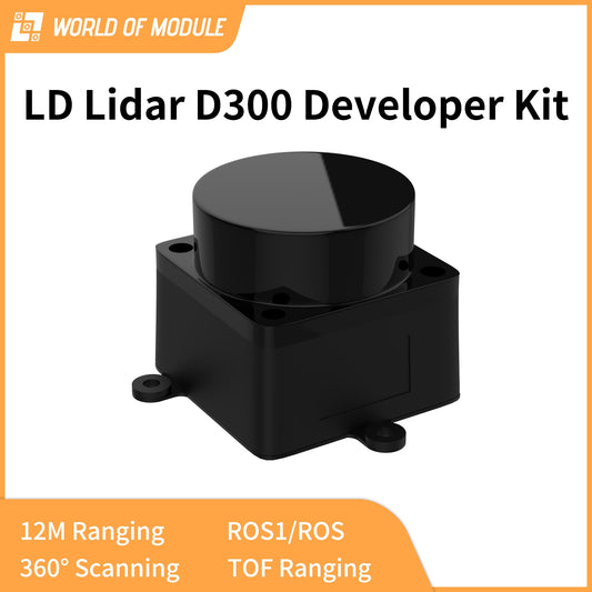 LIDAR D300 | Scanner 360°TOF | 12m de Portée de Mesure | Compatible ROS2