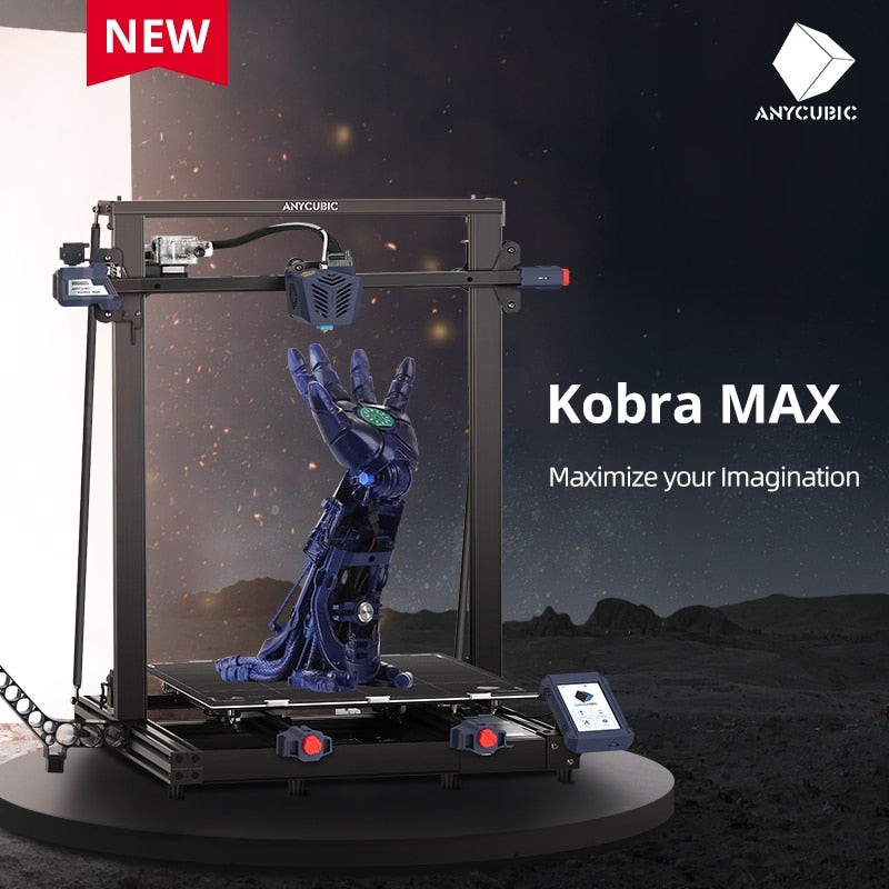 Imprimante 3D KOBRA MAX (ANYCUBIC) | Impression 3D FDM | Bowden | PLA / ABS / PETG & TPU